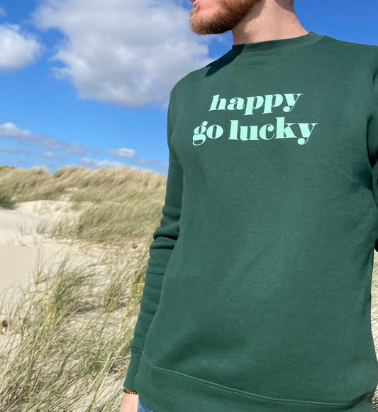 STRANDLIV Sweater "happy go lucky" grün/mint