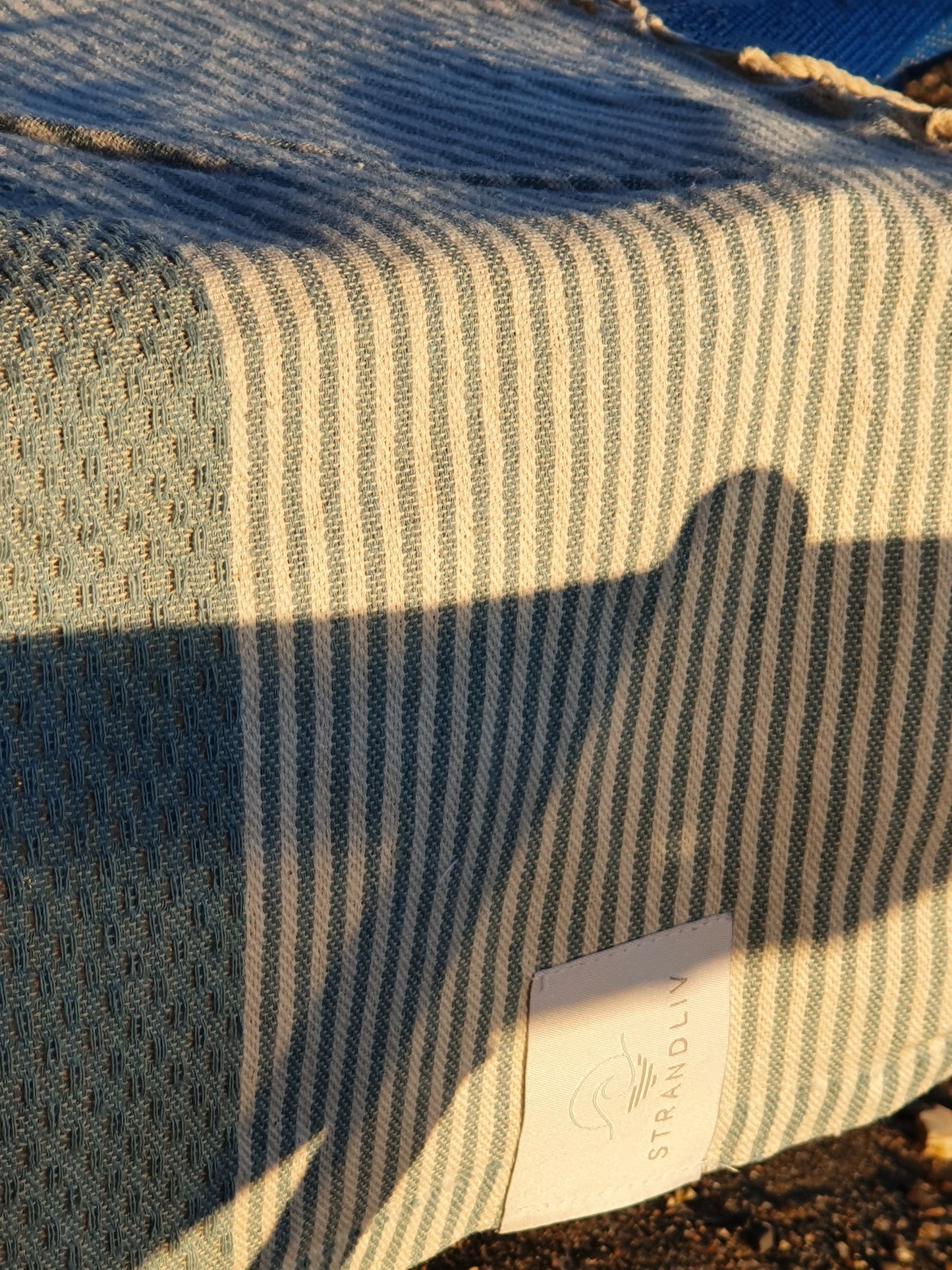 STRANDLIV Fouta Waben Rauch Blau