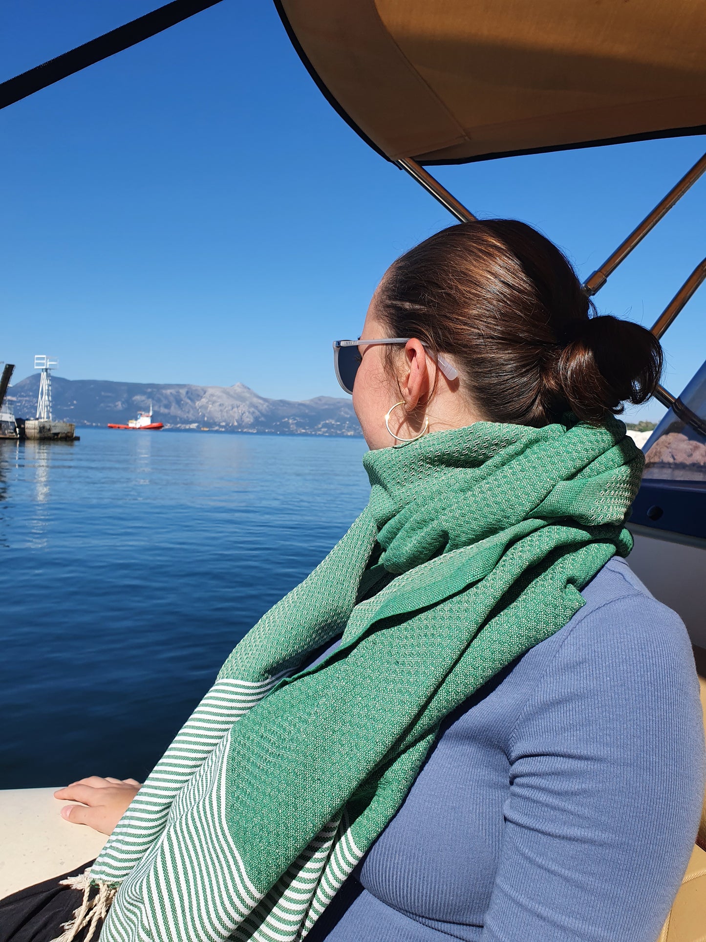 STRANDLIV Fouta Waben Jamaika Green