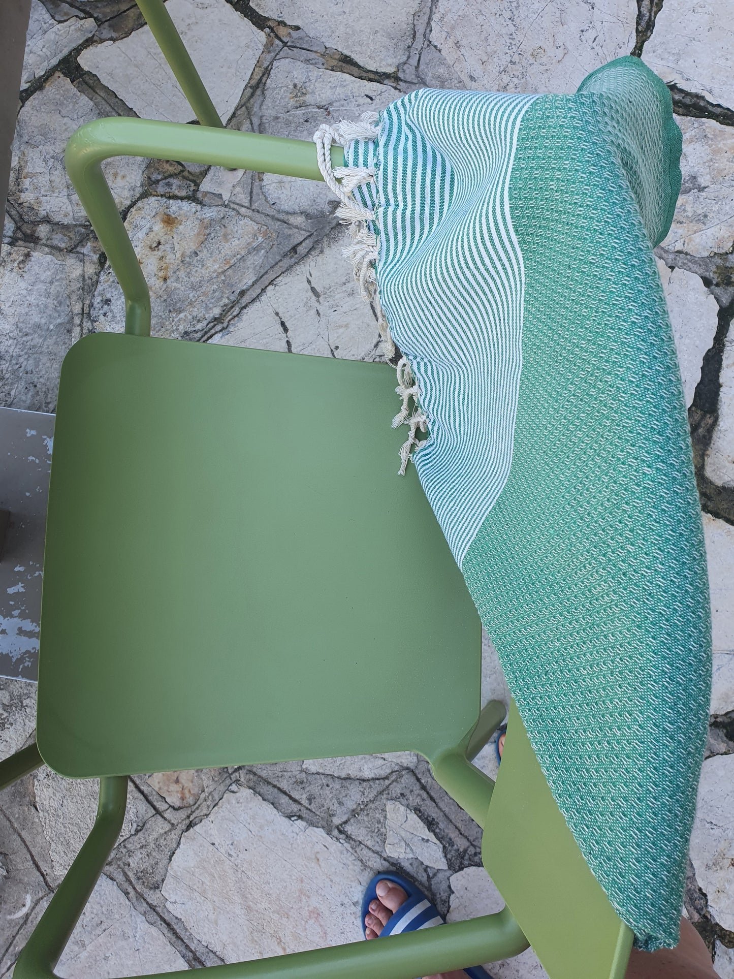 STRANDLIV Fouta Waben Jamaika Green