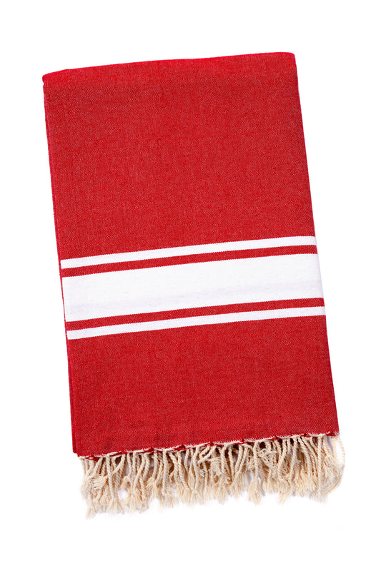 STRANDLIV Fouta XL Real Red.