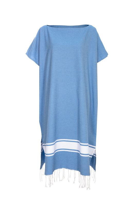STRANDLIV Poncho Sky Blue.