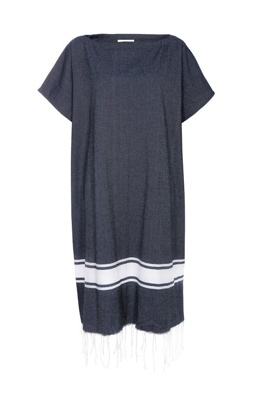 STRANDLIV Poncho True Navy.
