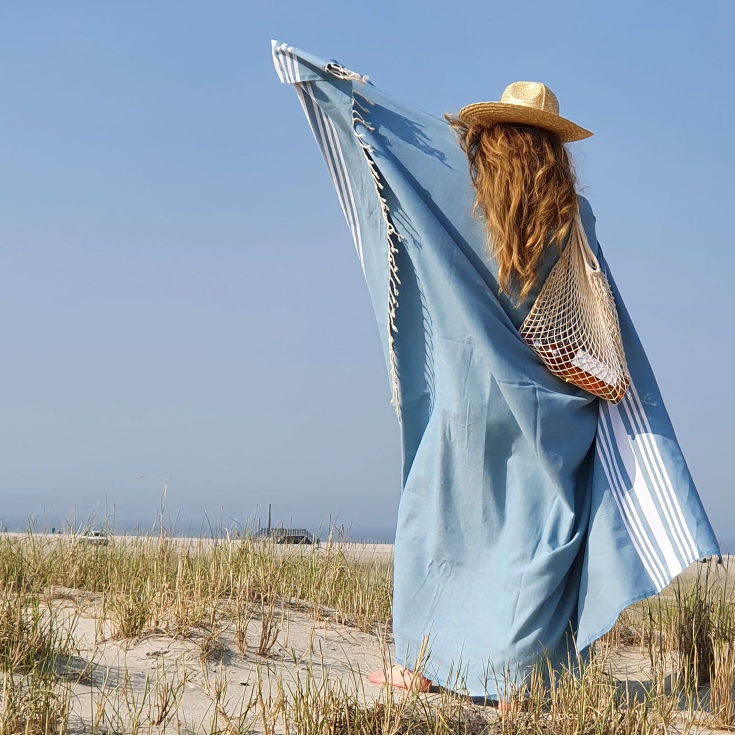 STRANDLIV Fouta XL Ocean Blue
