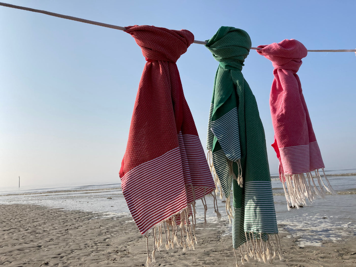 STRANDLIV Fouta Waben Real Red