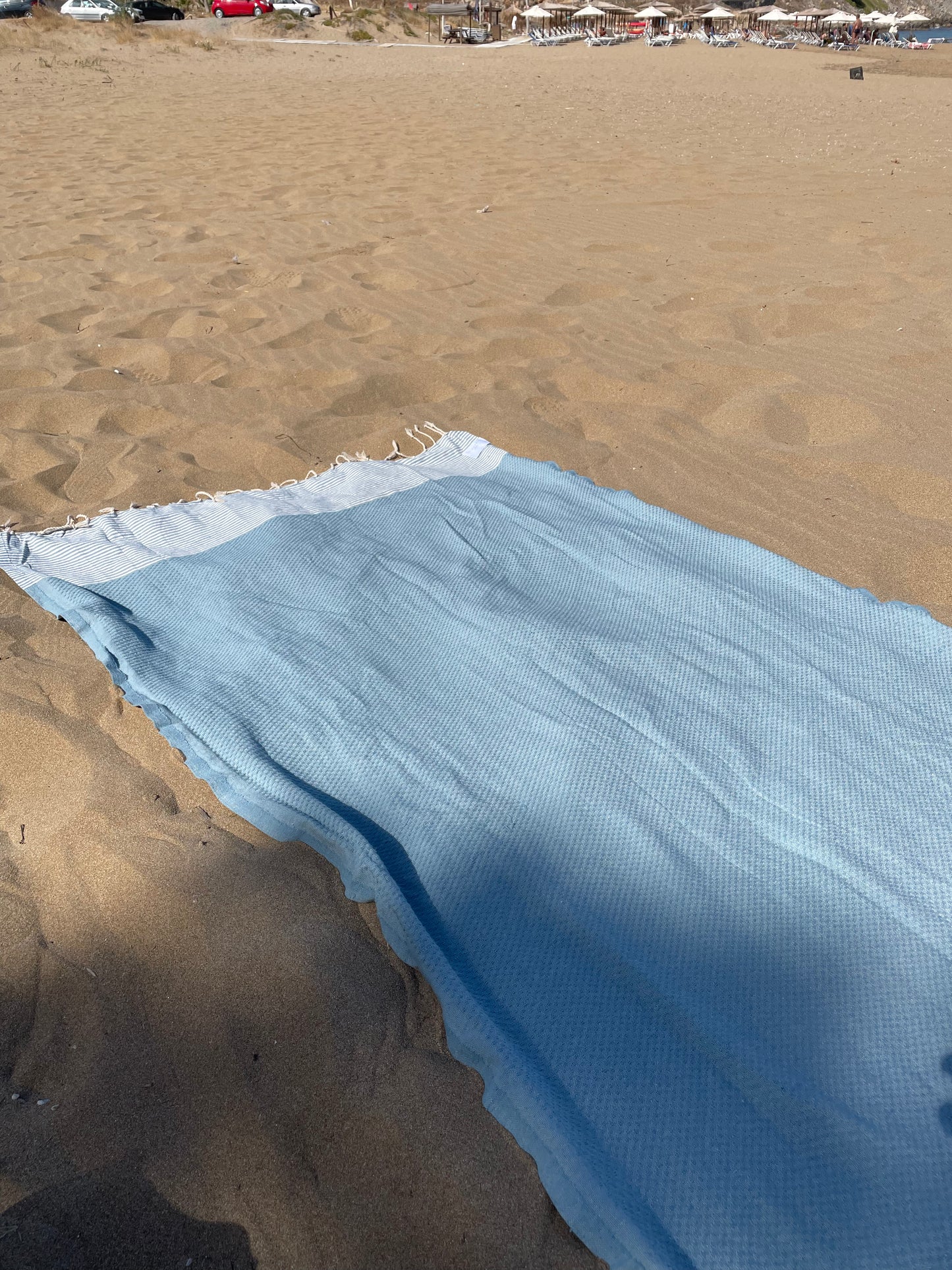 STRANDLIV Fouta Waben Rauch Blau