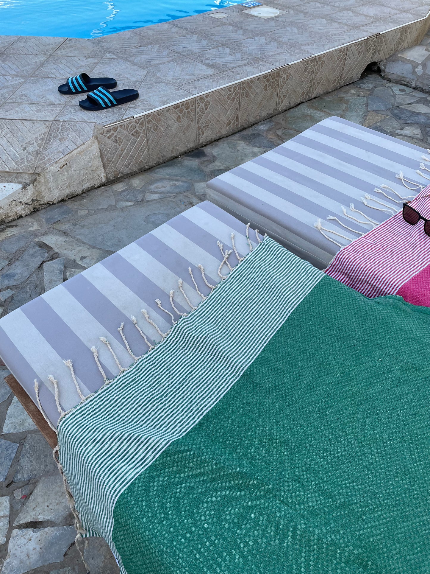 STRANDLIV Fouta Waben Jamaika Green