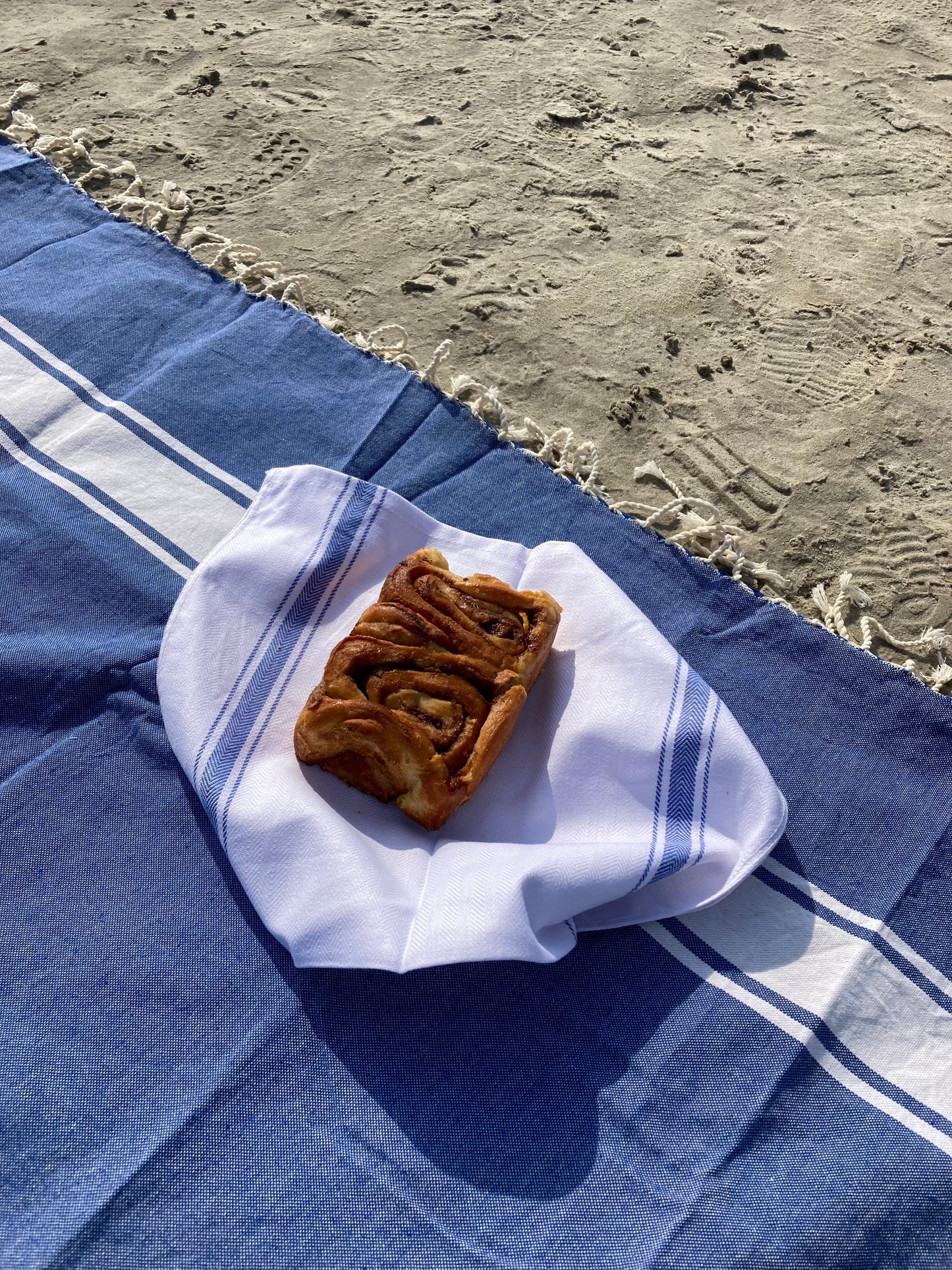STRANDLIV Fouta XL Greek Blue.
