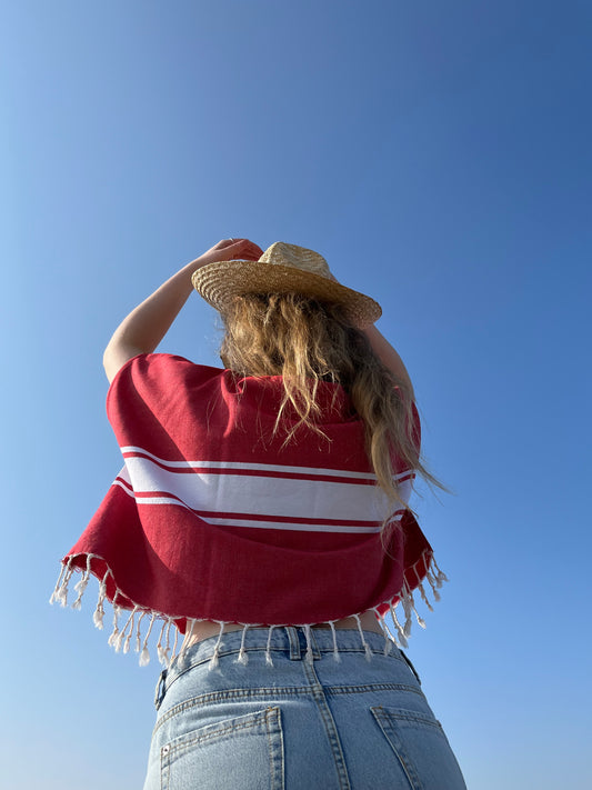 STRANDLIV Top Real Red.