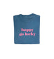 STRANDLIV Sweater "happy go lucky" blaugrau/rosa