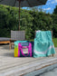 STRANDLIV x SNIB Fouta Saint Bath und ClassicBAG ocean sunrise