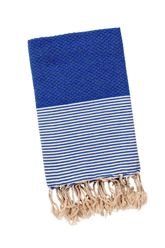 STRANDLIV Fouta Waben Caribbean Blue.