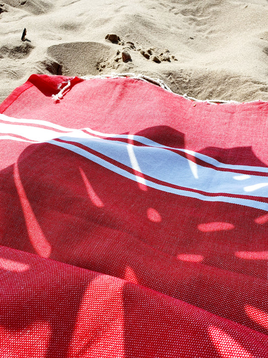 STRANDLIV Fouta Classic Real Red.