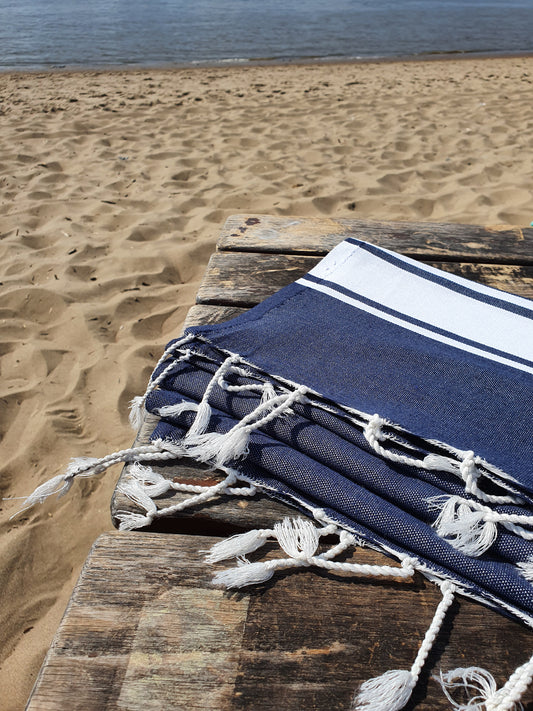 STRANDLIV Fouta Classic True Navy.