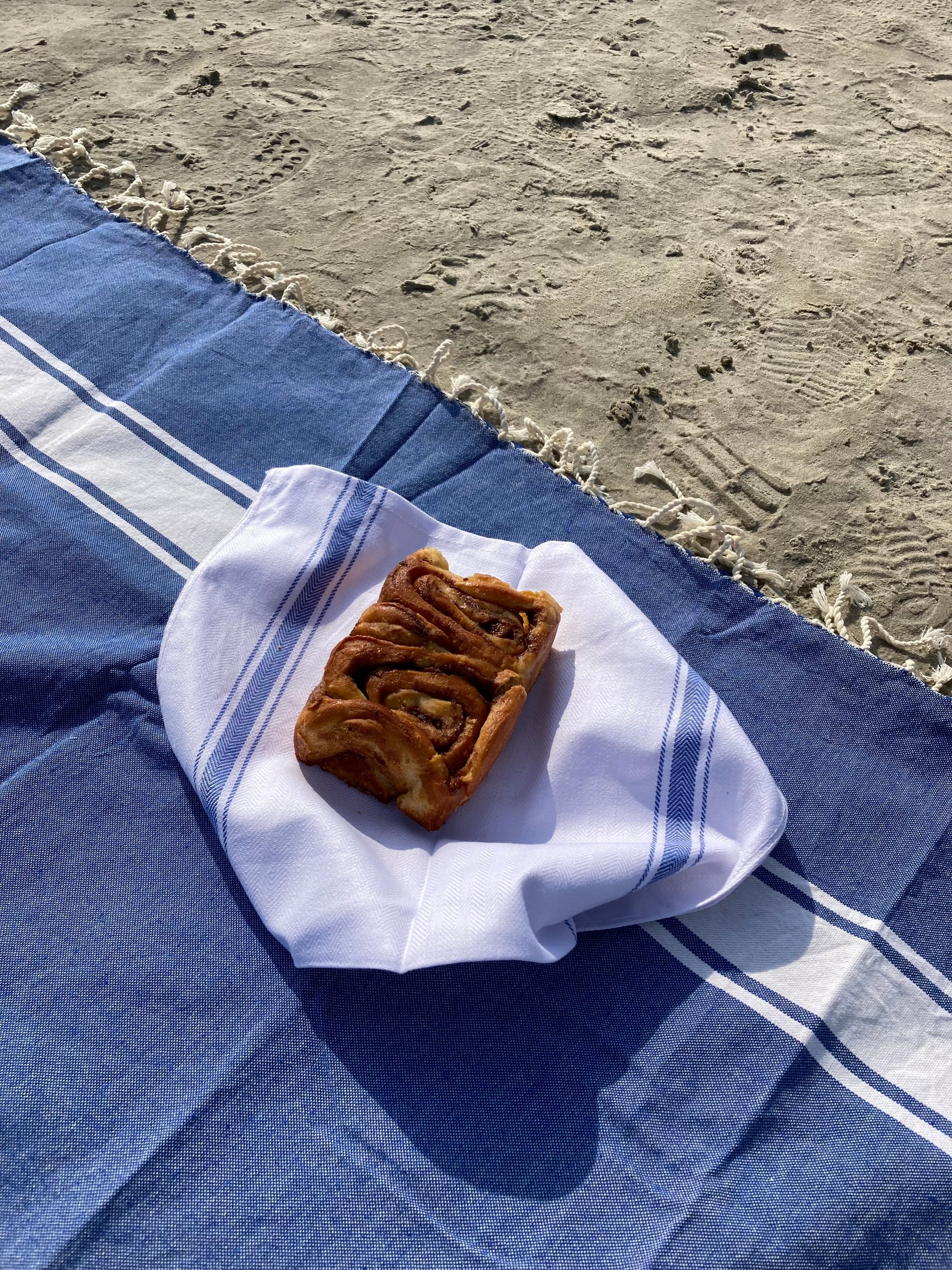 STRANDLIV Fouta XL Greek Blue.