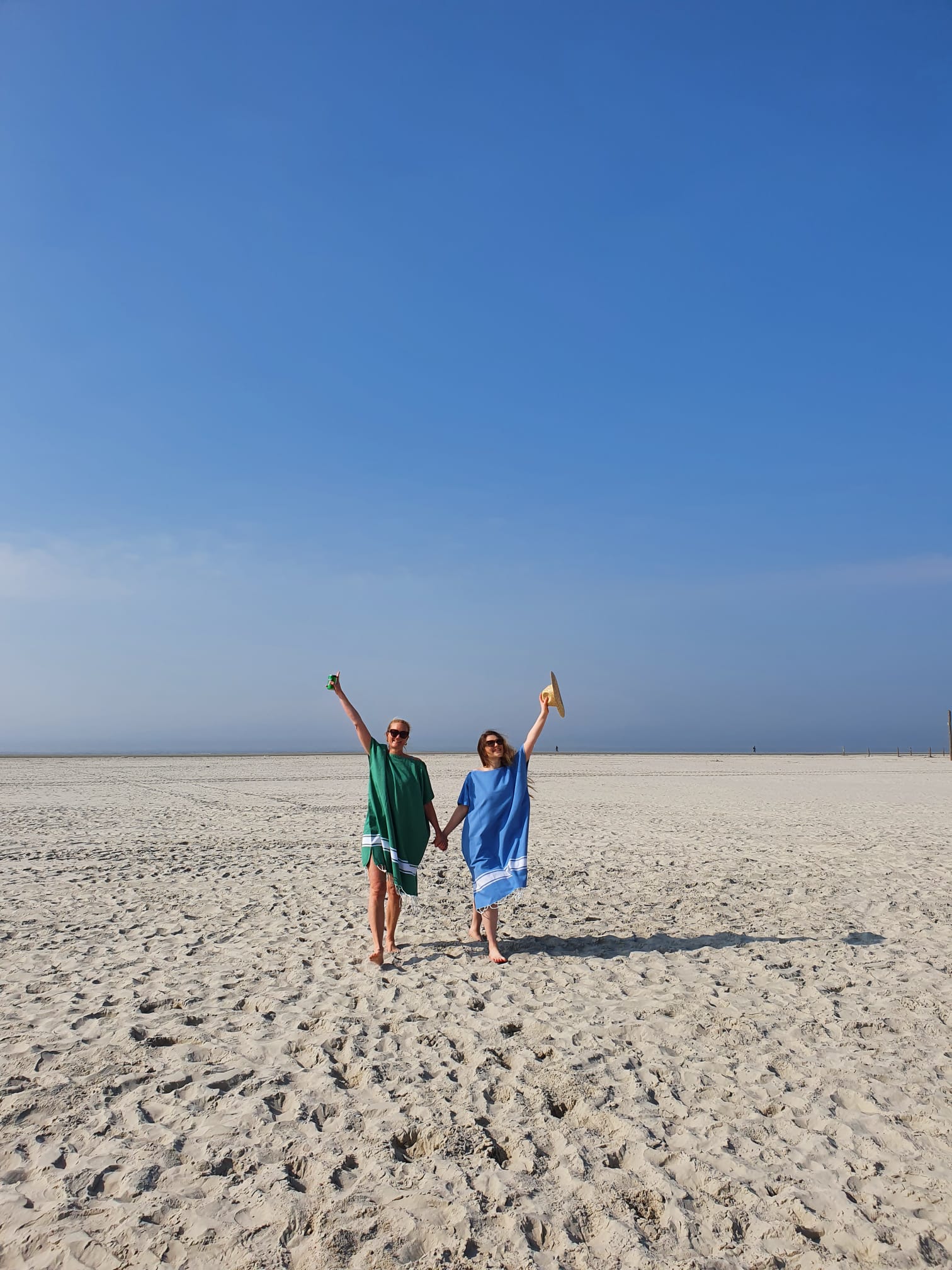 STRANDLIV Poncho Sky Blue.